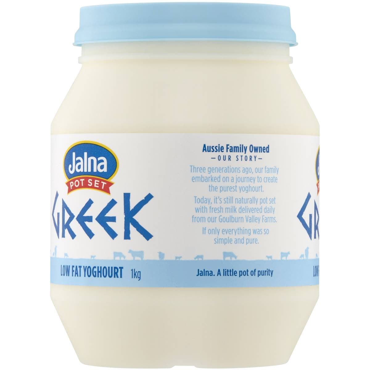 Jalna Low Fat Greek Yoghurt 1kg Woolworths
