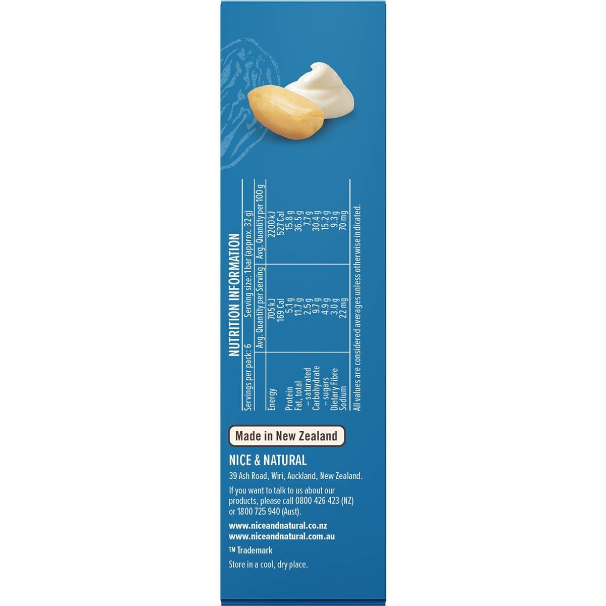 Nice & Natural Nut Bar Yoghurt 6 Pack Woolworths