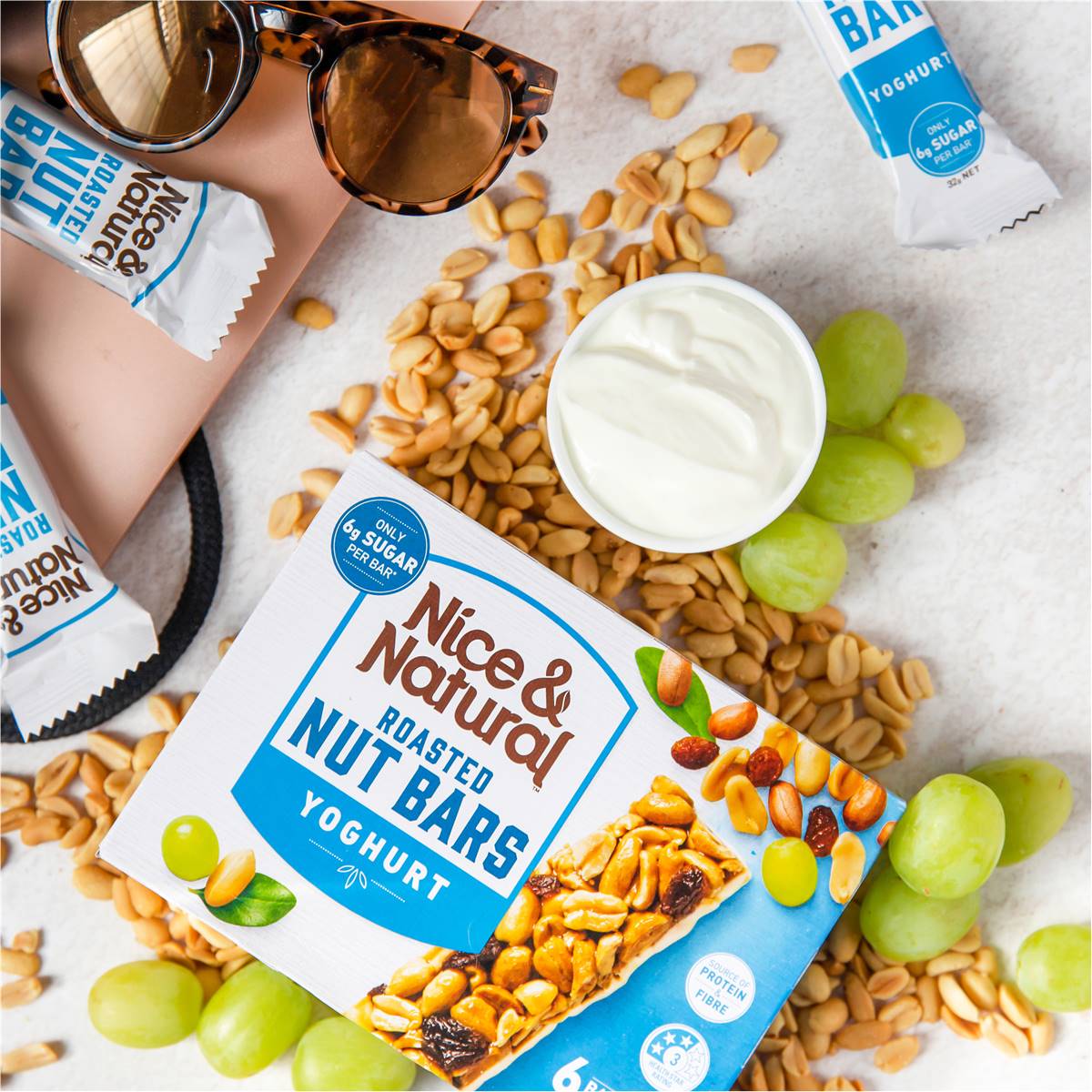 Nice & Natural Nut Bar Yoghurt 6 Pack Woolworths