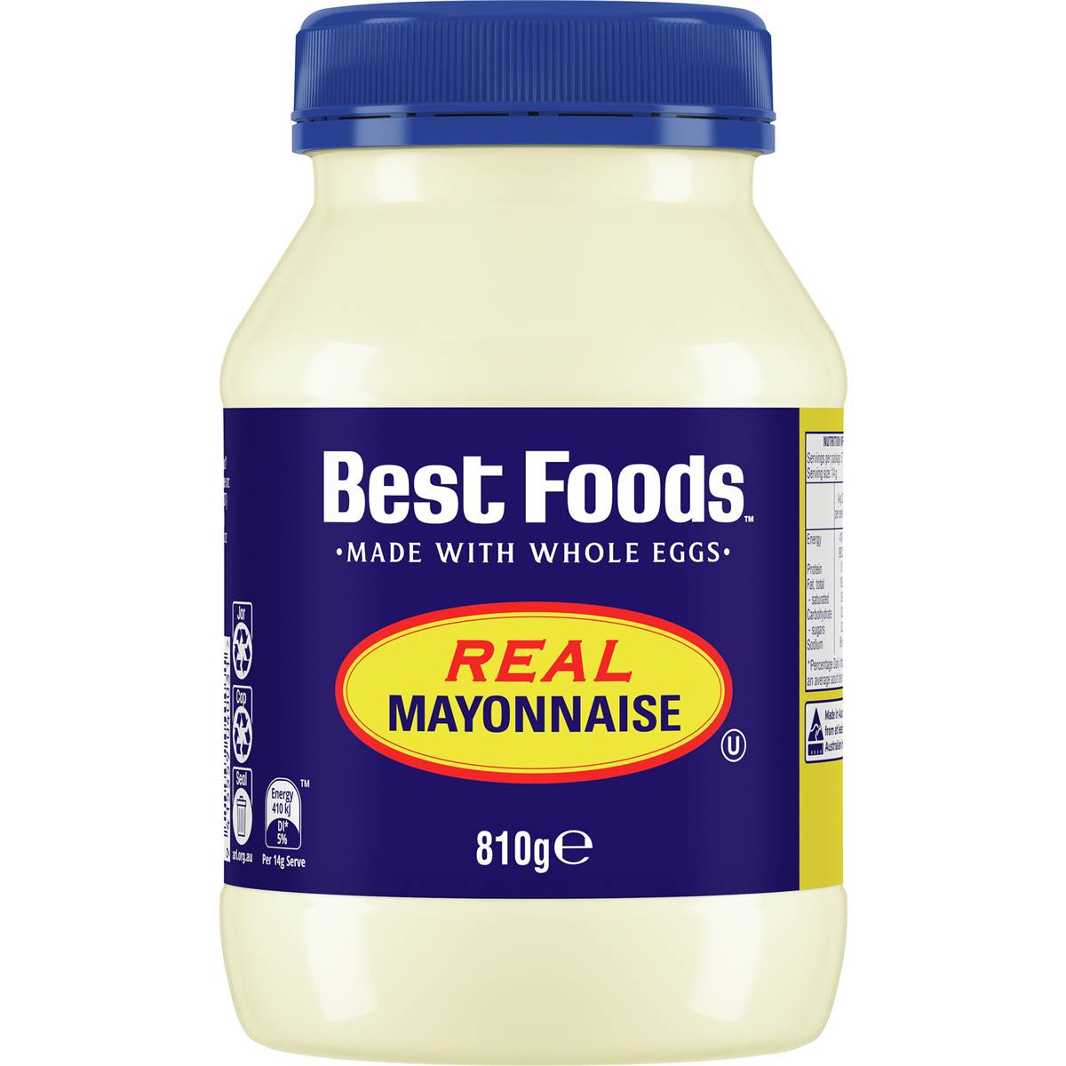 Best Foods Real Mayonnaise Jar 810g Woolworths