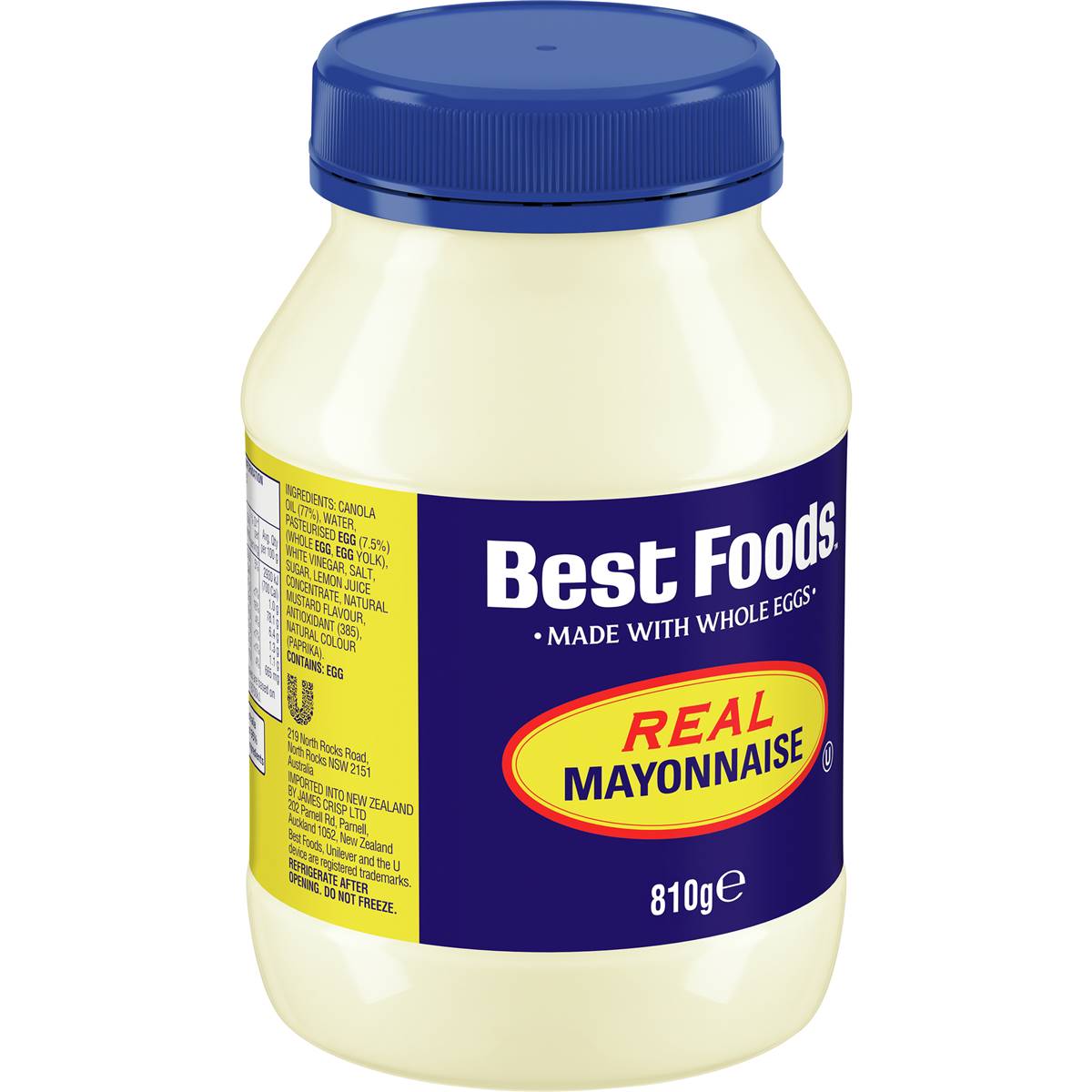 Best Foods Real Mayonnaise Jar 810g | Woolworths