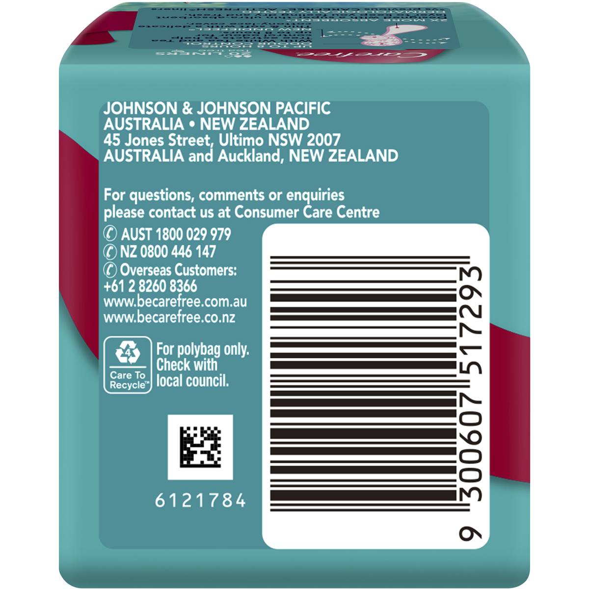 Carefree Actifresh Panty Liners Thin Tea Tree 20 Pack Woolworths