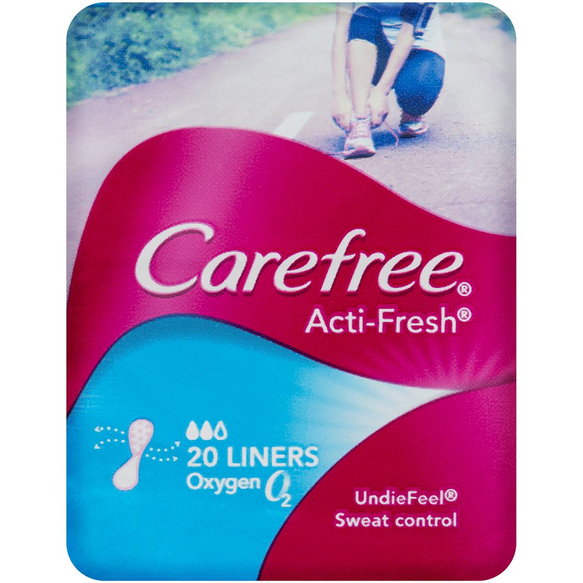 Carefree Acti Fresh Oxygen Panty Liners 20 Pack Woolworths