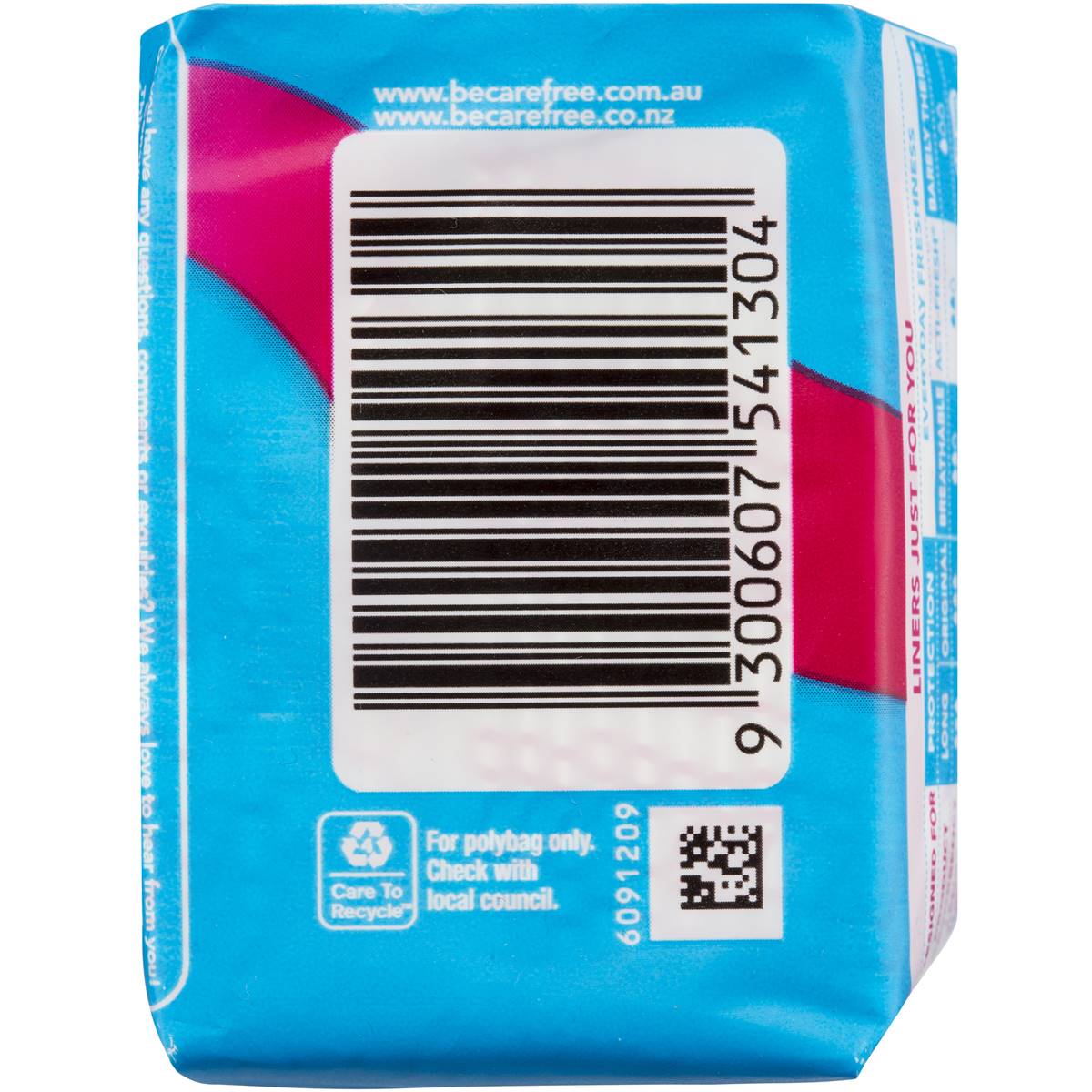 Carefree Acti Fresh Oxygen Panty Liners 20 Pack Woolworths