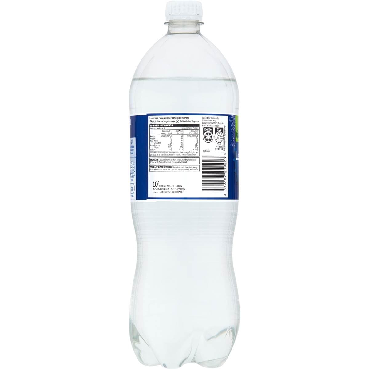 Woolworths Lemonade Bottle 1.25l Woolworths