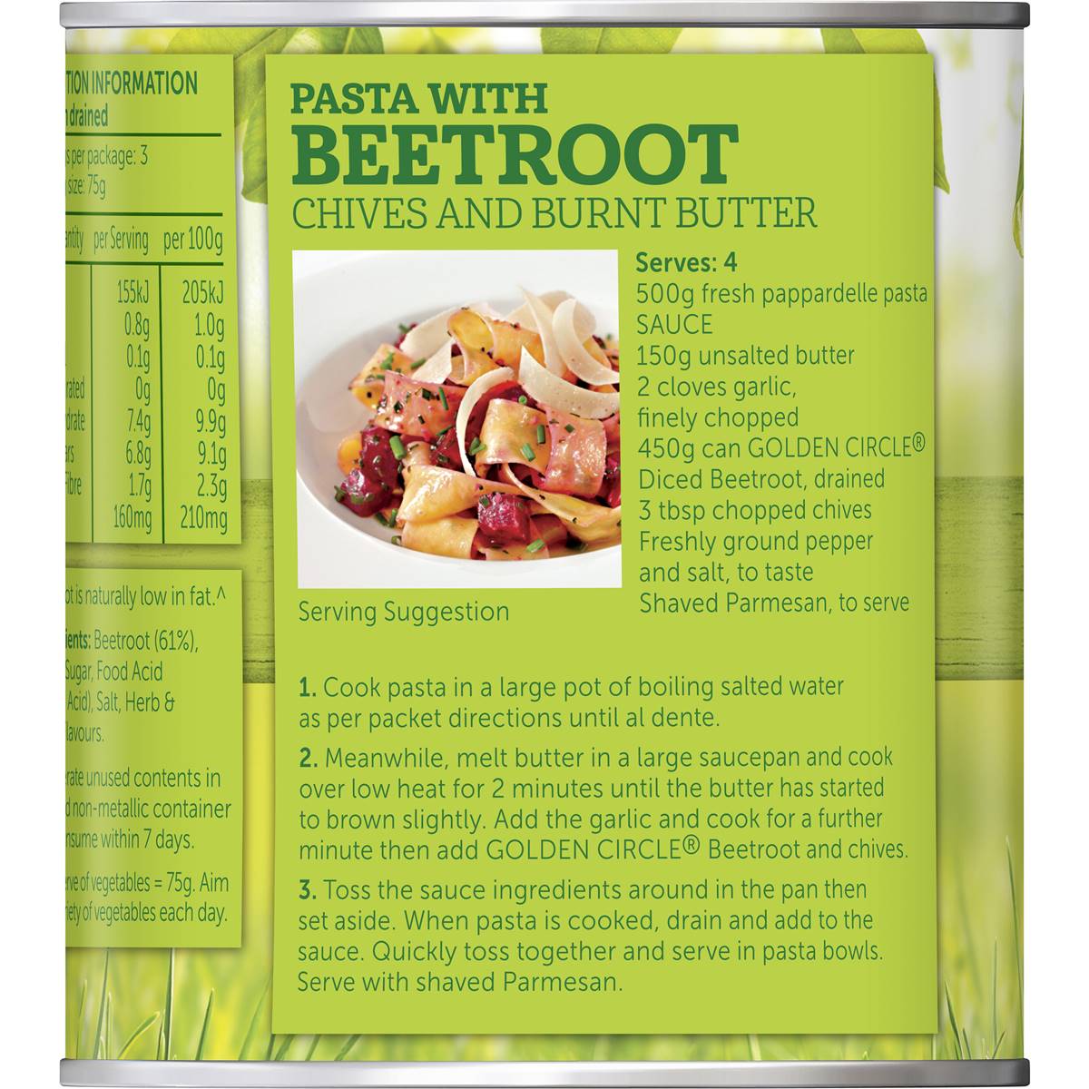 Golden Circle Canned Vegetables Diced Beetroot Cans 450g Woolworths