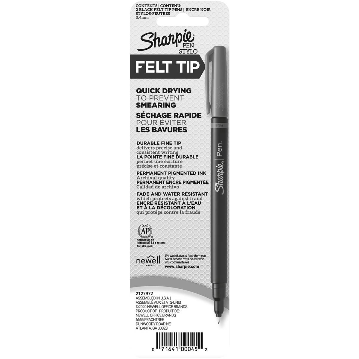 Papermate Sharpie Pen Black 2 Pack Woolworths