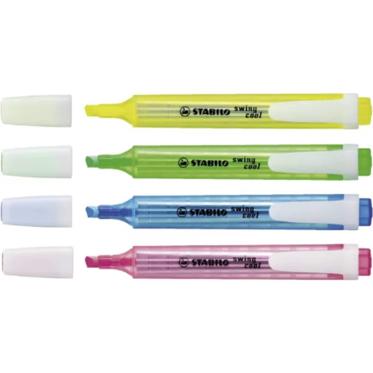 Stabilo Swing Cool Pen Highlighters 4 Pack Woolworths