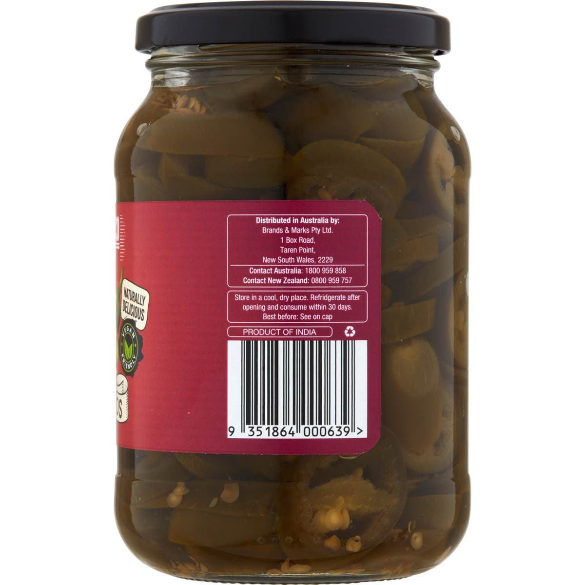 Bryne Co Sliced Pickled Jalapenos 500g Woolworths