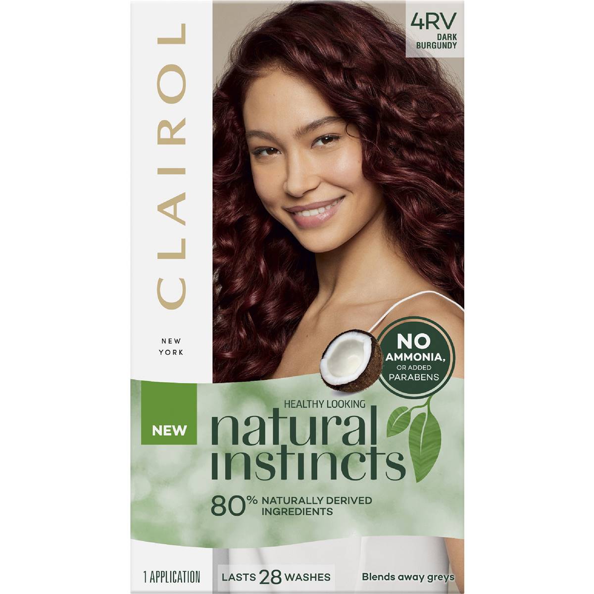 Clairol Natural Instincts Hair Colour 4rv Dark Burgundy Each Woolworths