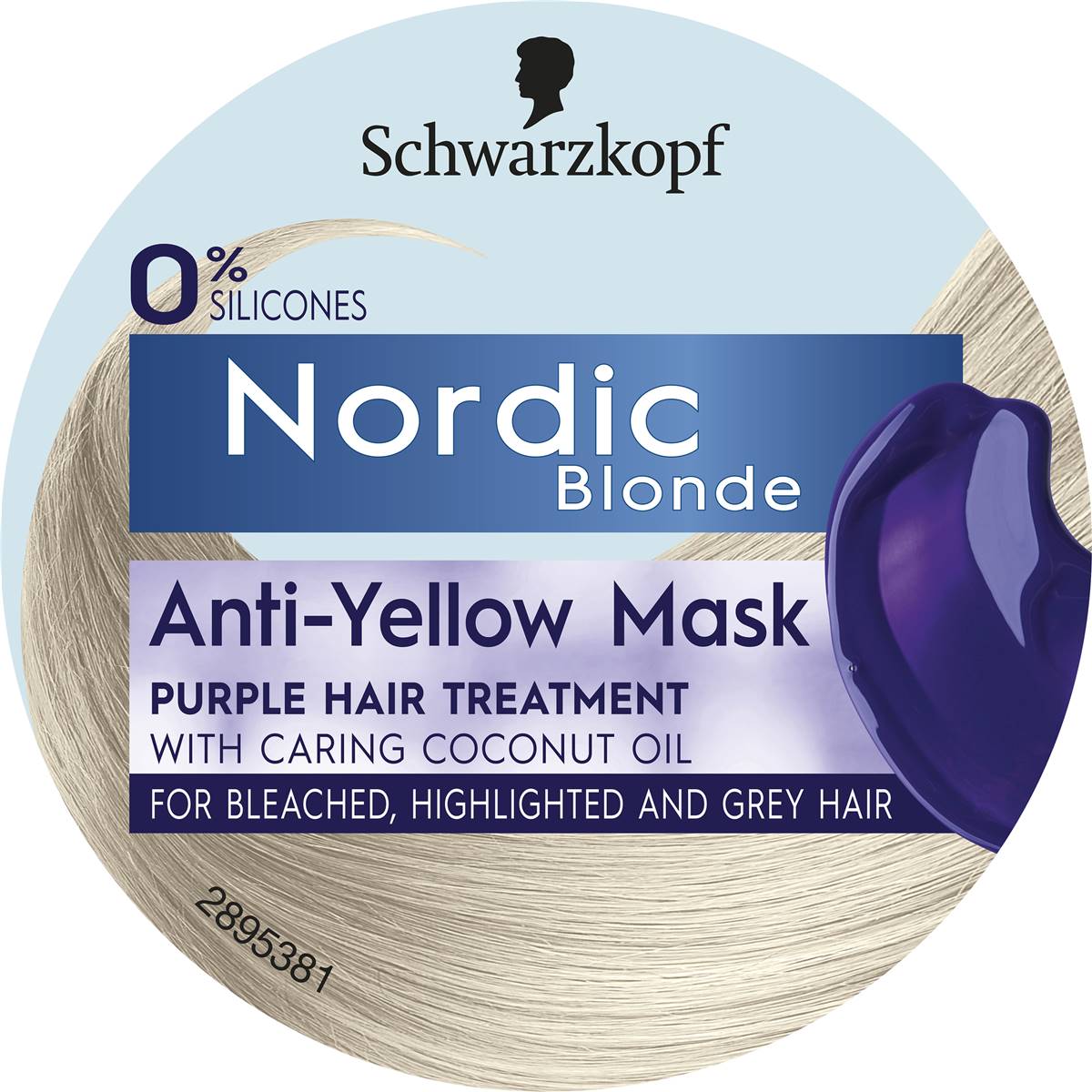Schwarzkopf Nordic Blonde Antiyellow Mask Purple Hair Treatment 150ml