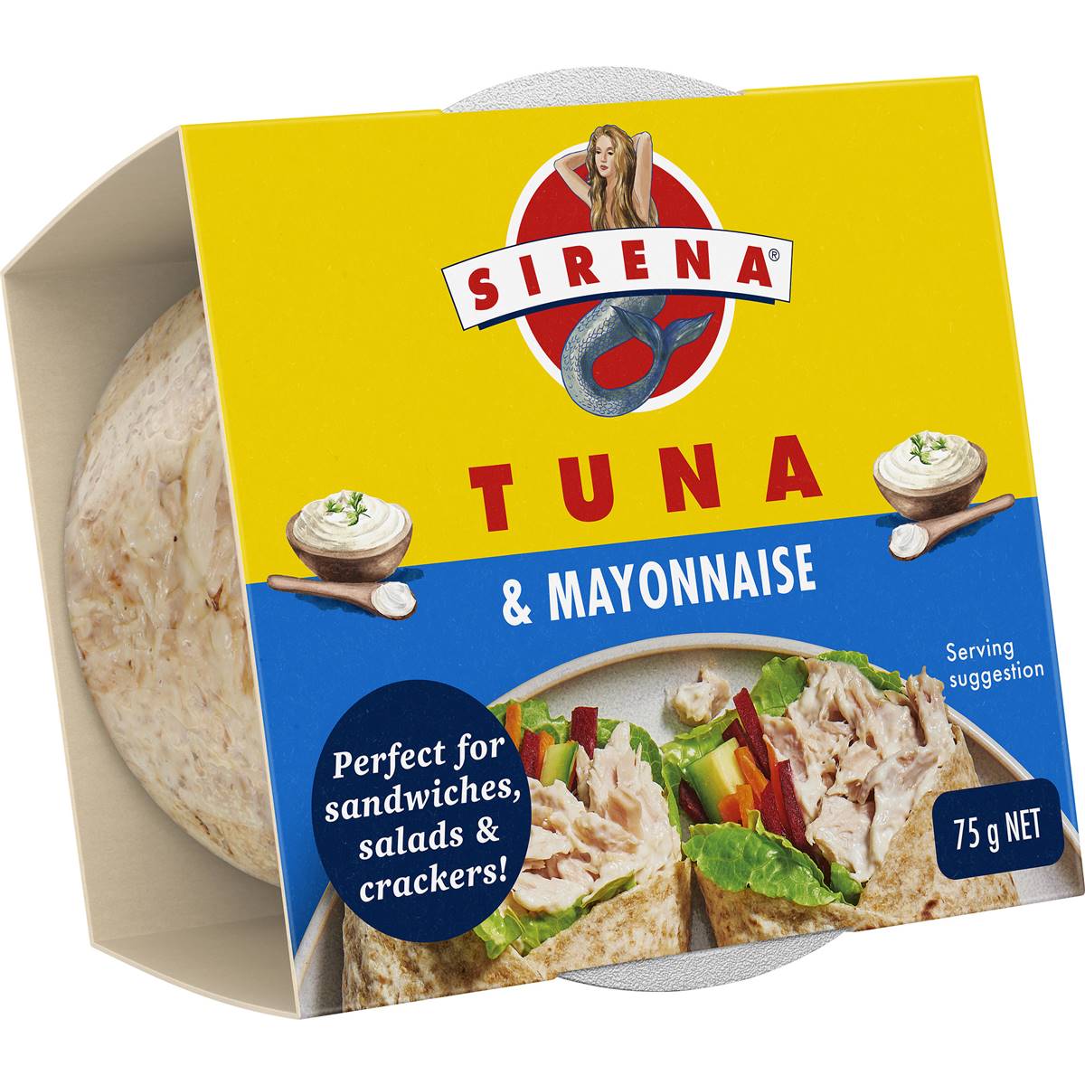 Sirena Snacking Tuna Mayonnaise 75g Woolworths