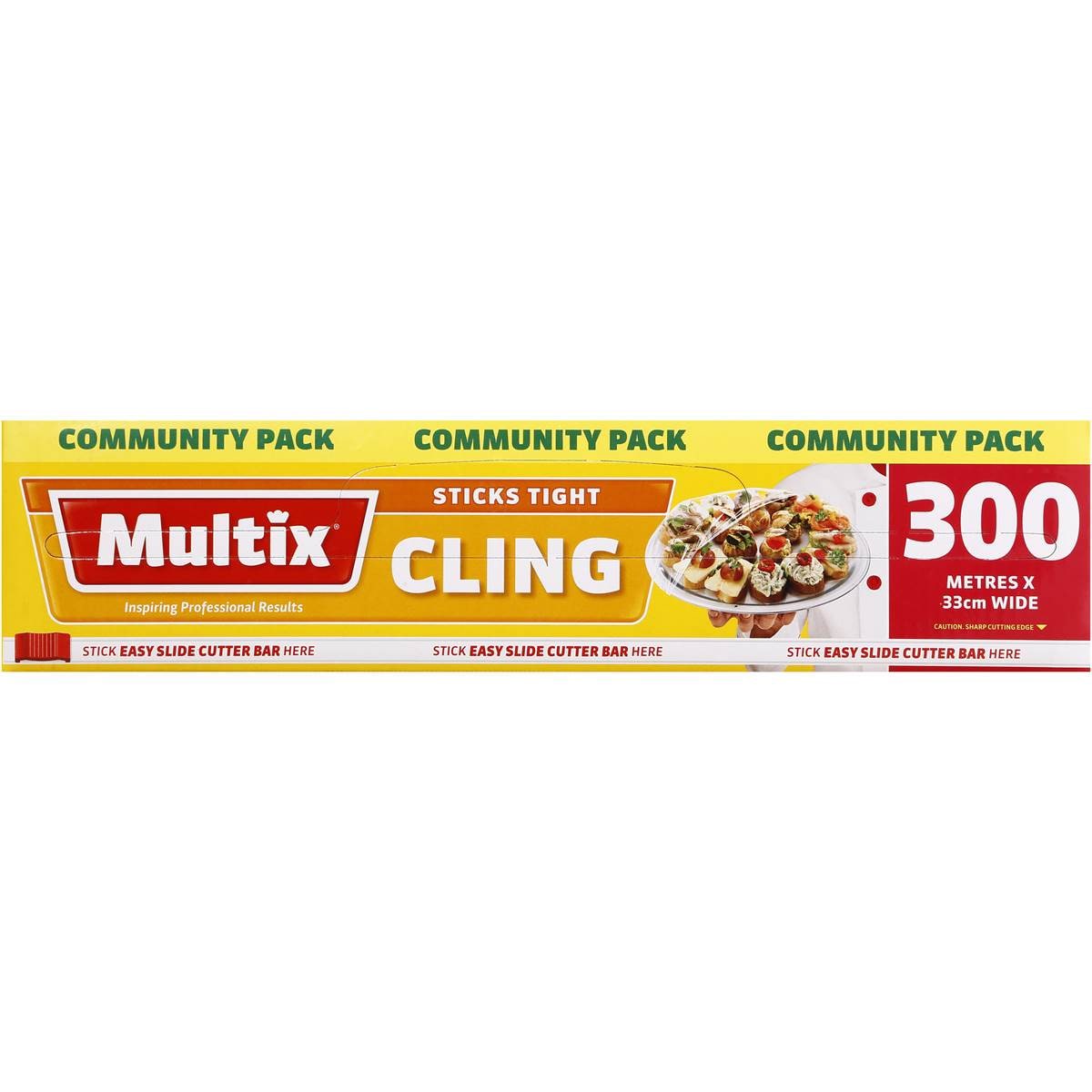 Multix Cling Wrap Premium Value Pack 33cmx300m Woolworths