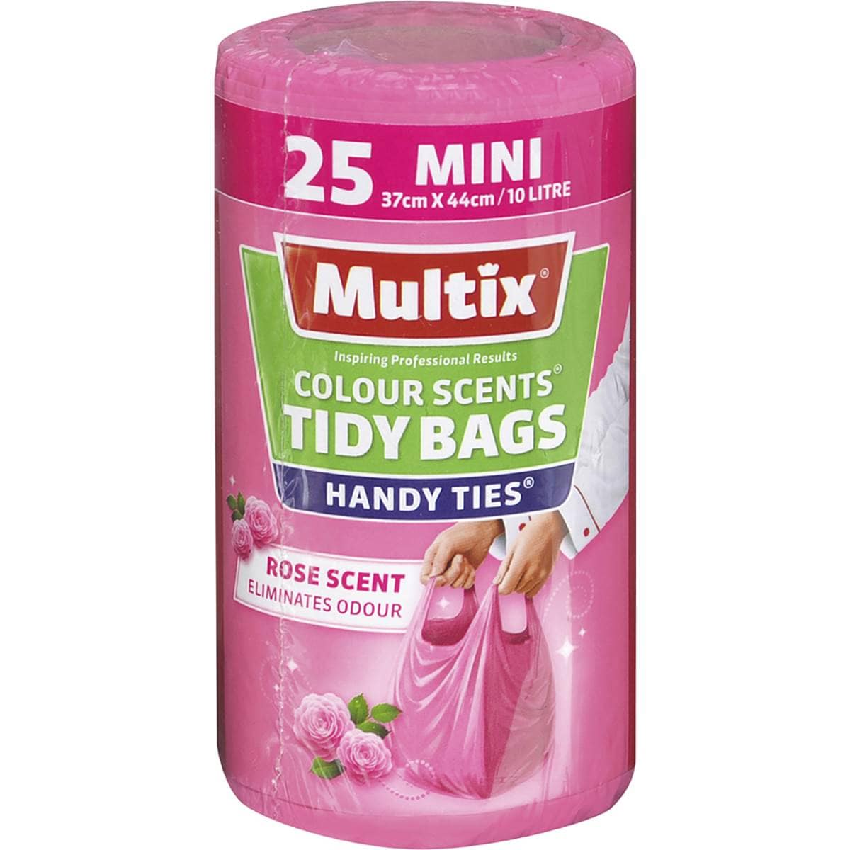 Multix Kitchen Tidy Bags Mini Colour Scents Asstd 10l 25pk Woolworths