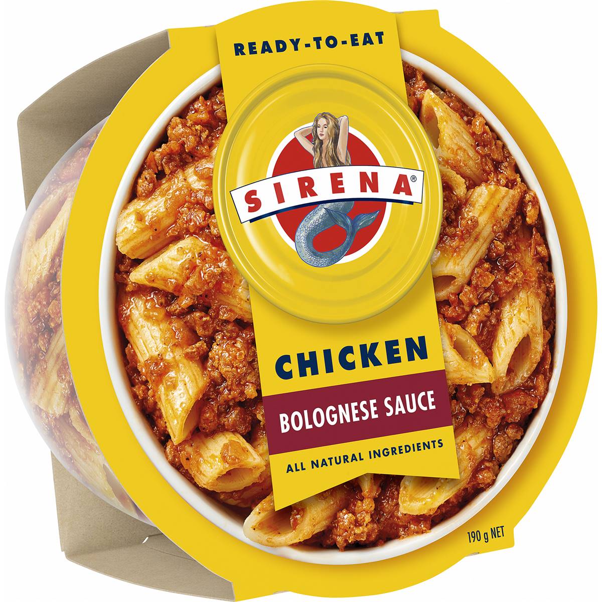 Sirena Pasta With Chicken Bolognese Sauce 190g Woolworths sirena-pasta-with-chicken-bolognese-sauce-190g-woolworths
