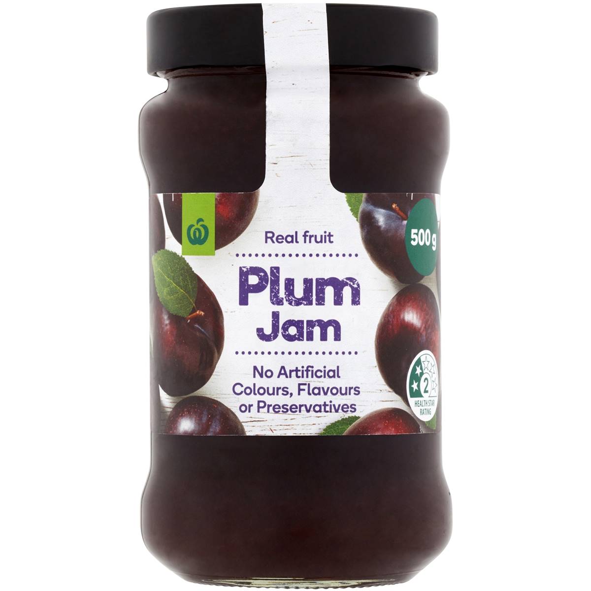 Woolworths Plum Jam 500g Woolworths