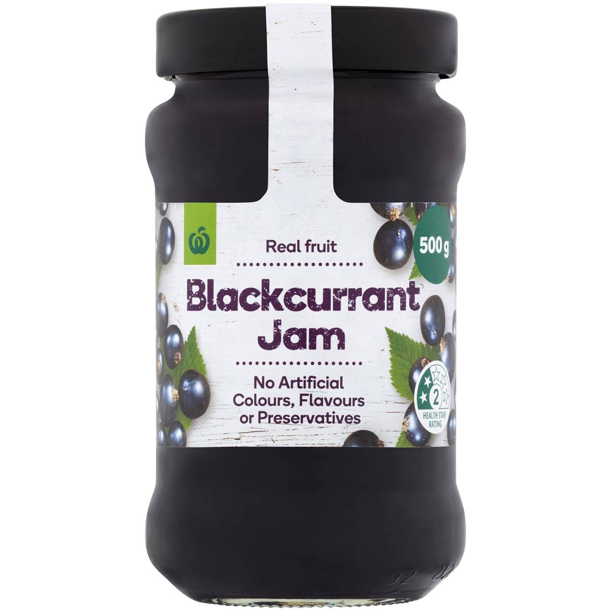 Woolworths Blackcurrant Jam 500g Woolworths