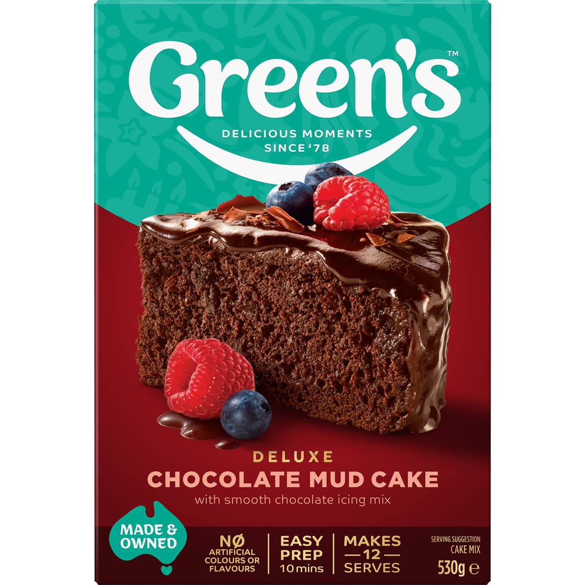 Greens Cake Mix Chocolate Mud 530g Woolworths