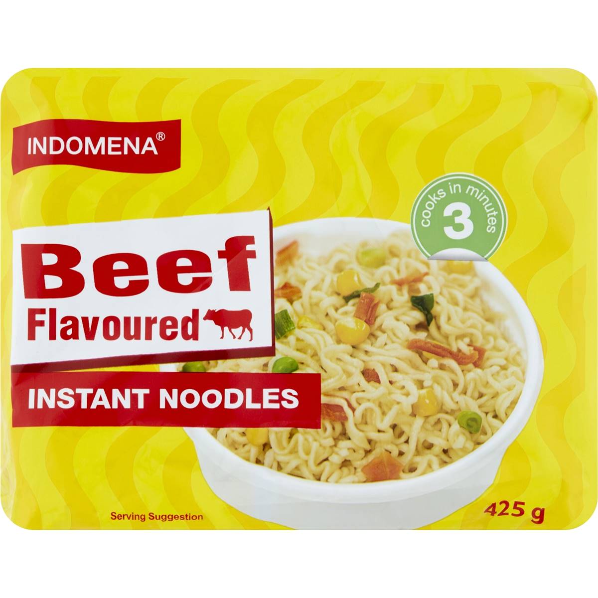 Indomena Beef Flavoured Instant Noodles 85g X 5 Pack 