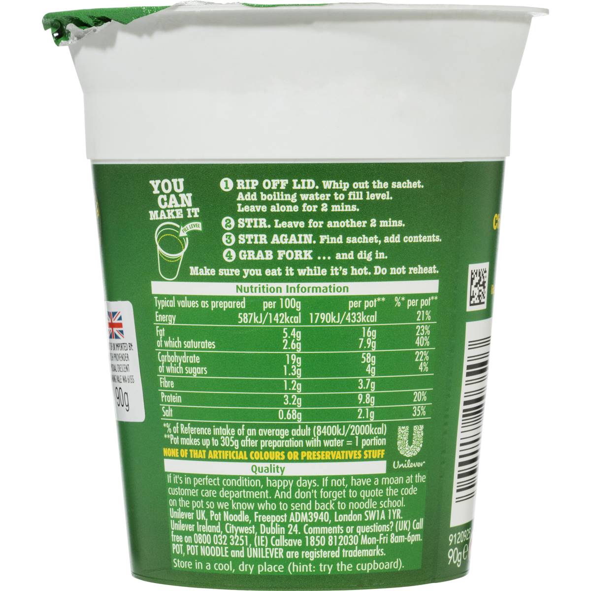 Pot Noodles Chicken & Mushroom 94g Woolworths