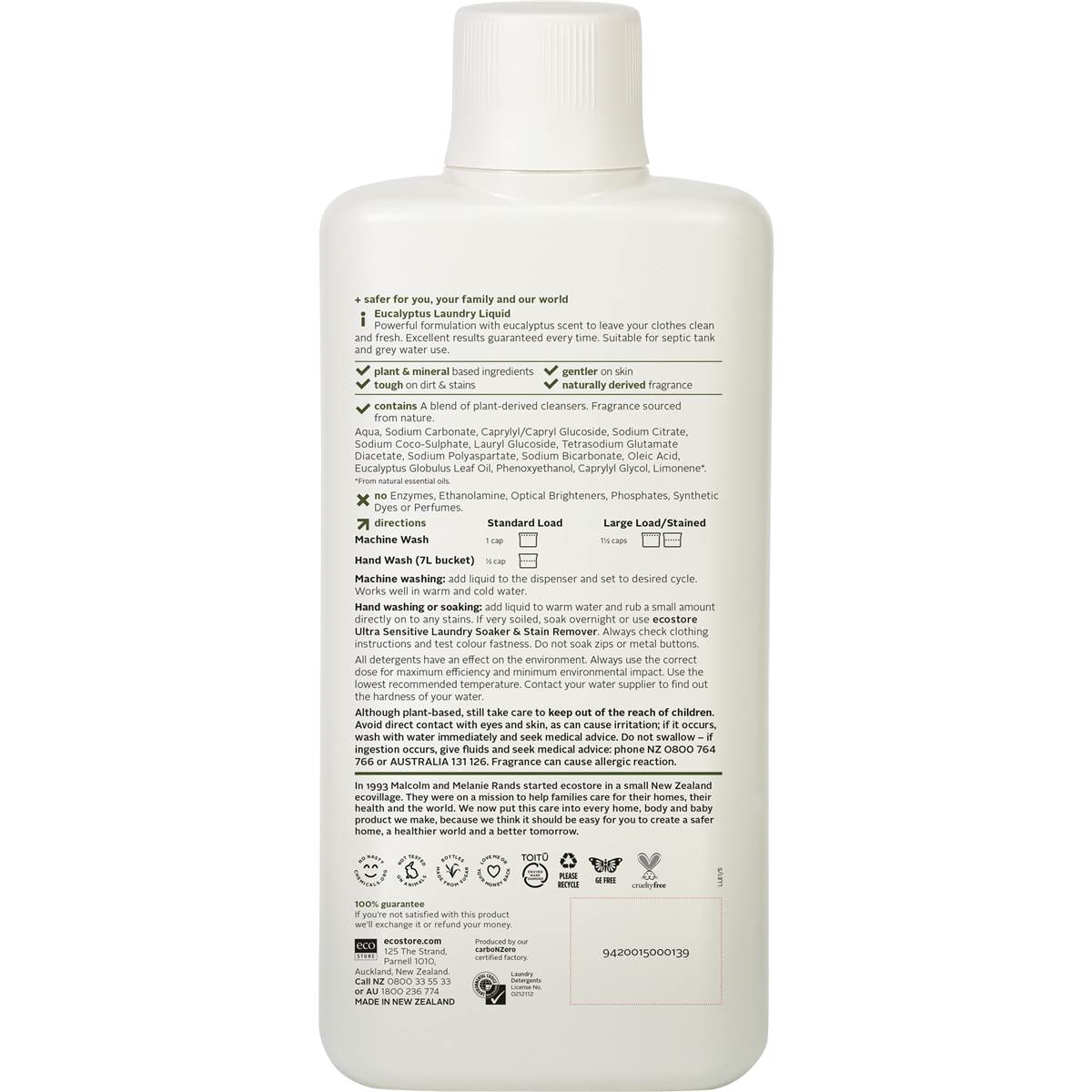 Ecostore Laundry Liquid Eucalyptus 1l | Woolworths