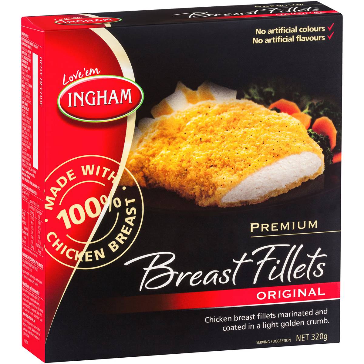 Ingham's Chicken Pieces Breast Fillet 320g Woolworths