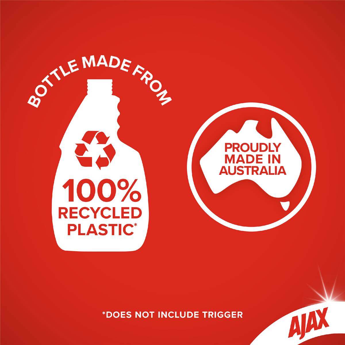 Ajax Spray & Wipe Bathroom Cleaner Trigger 500ml Woolworths