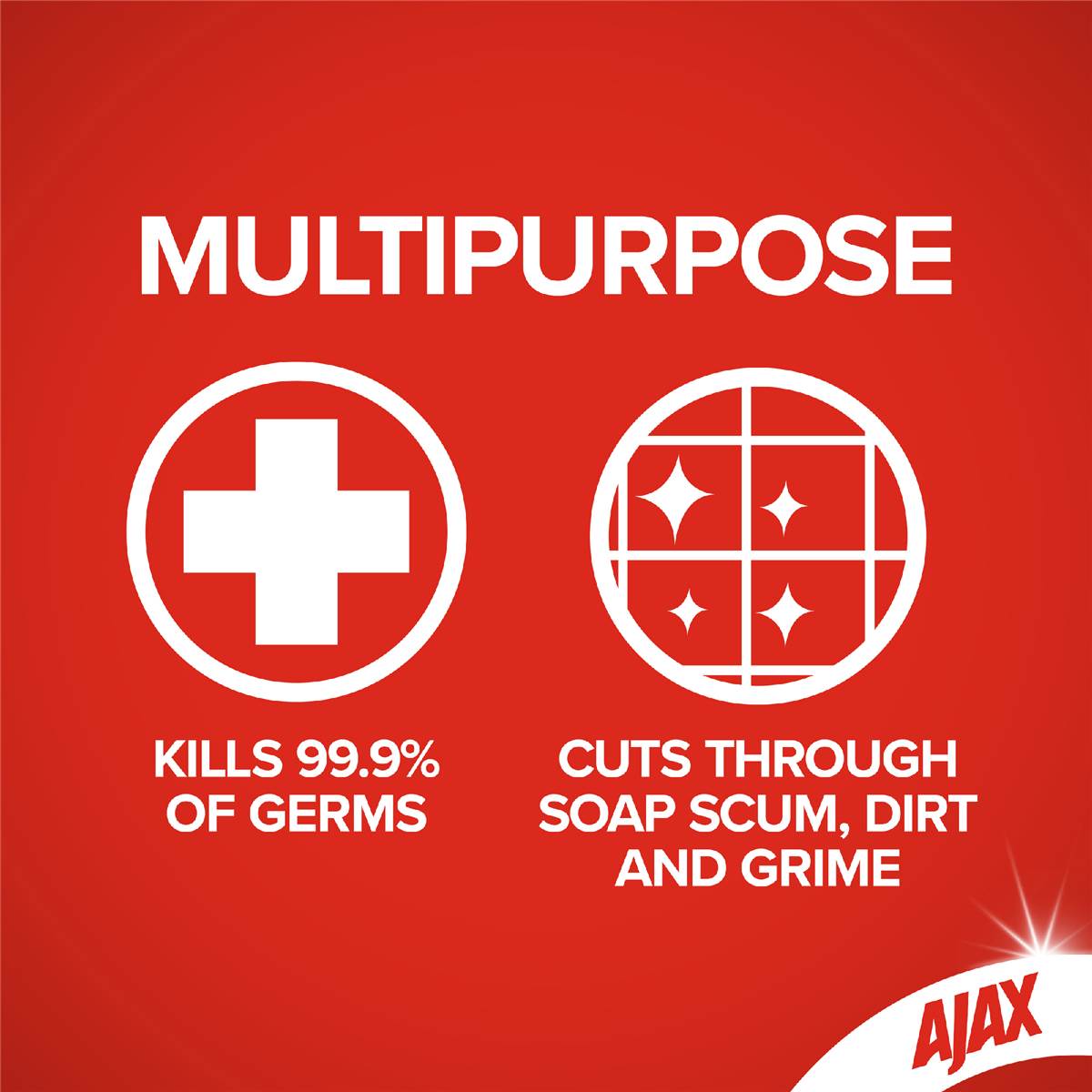 Ajax Spray & Wipe Bathroom Cleaner Trigger 500ml Woolworths