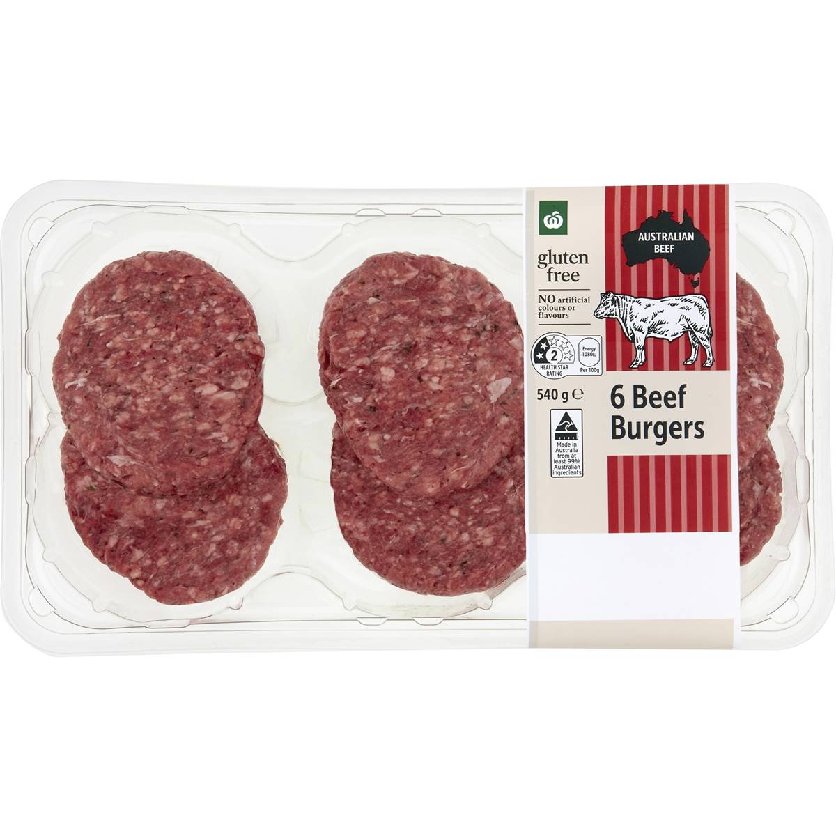 Woolworths Beef Burgers 