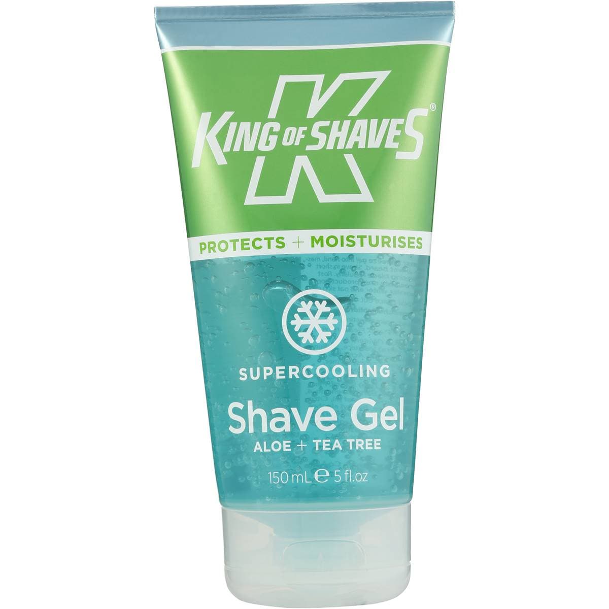 King Of Shaves Supercooling Shave Gel Aloe & Tea Tree 150ml Woolworths