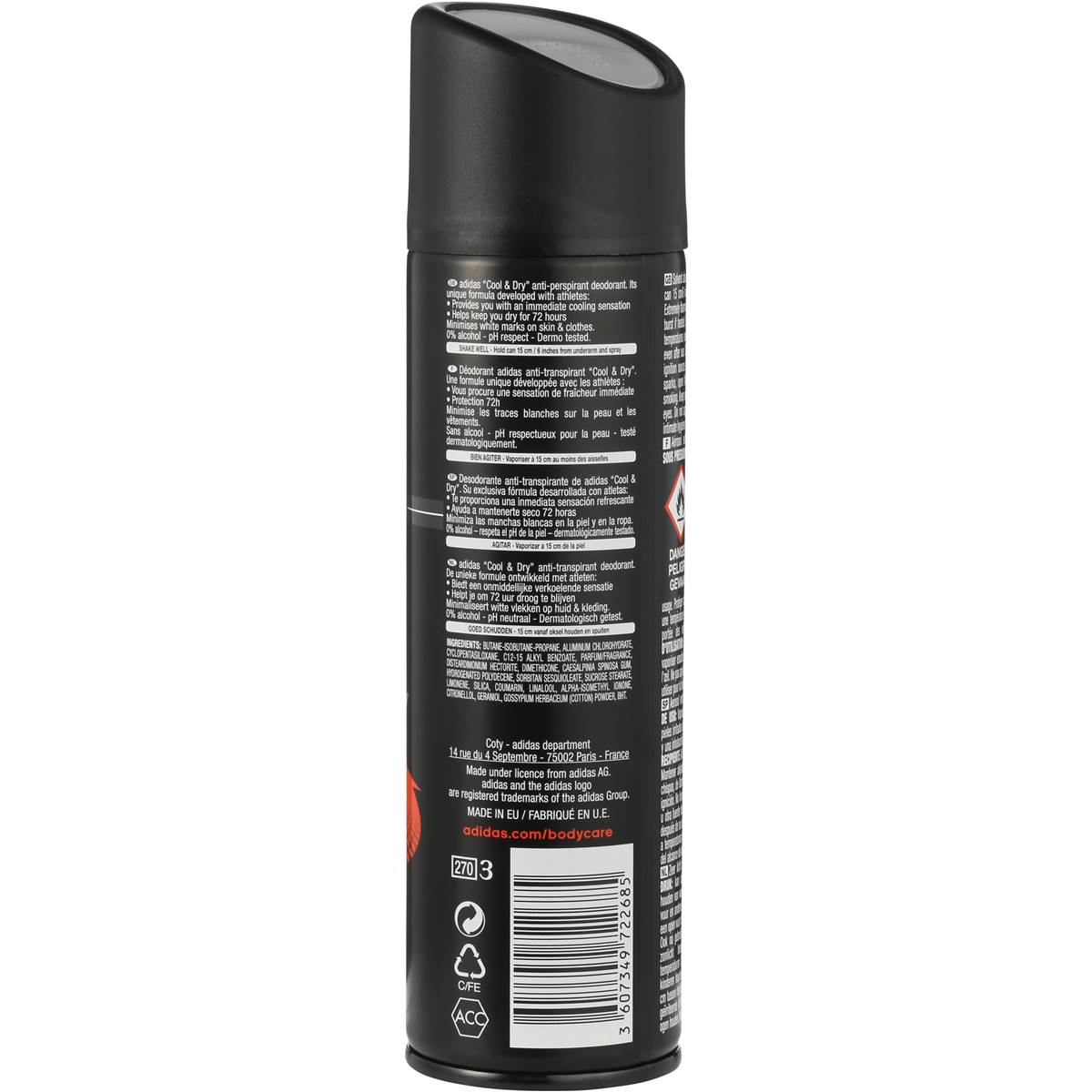 Adidas Deodorant Aerosol Dmx Mens 130g Woolworths