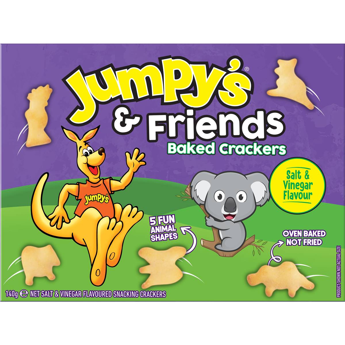 Jumpy's Crackers Salt & Vinegar 140g Woolworths