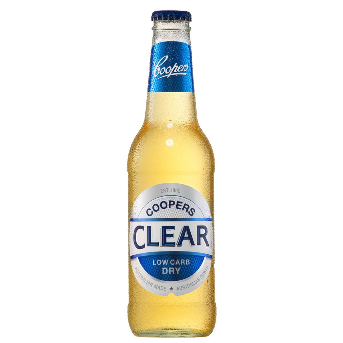 Coopers Clear Low Carb Lager Bottle 355ml Woolworths