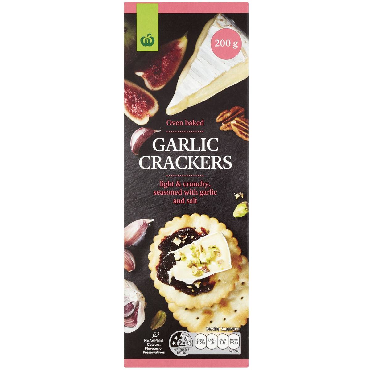 Woolworths Garlic Crackers Garlic 200g Woolworths