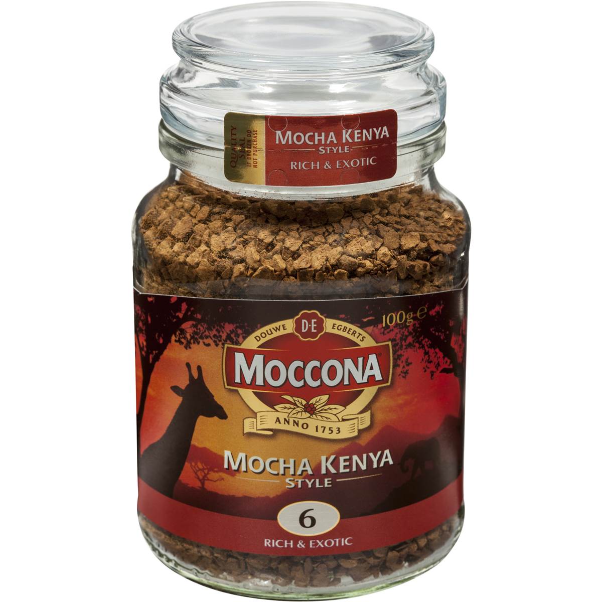 Moccona Freeze Dried Coffee Mocha Kenya Style 100g Woolworths