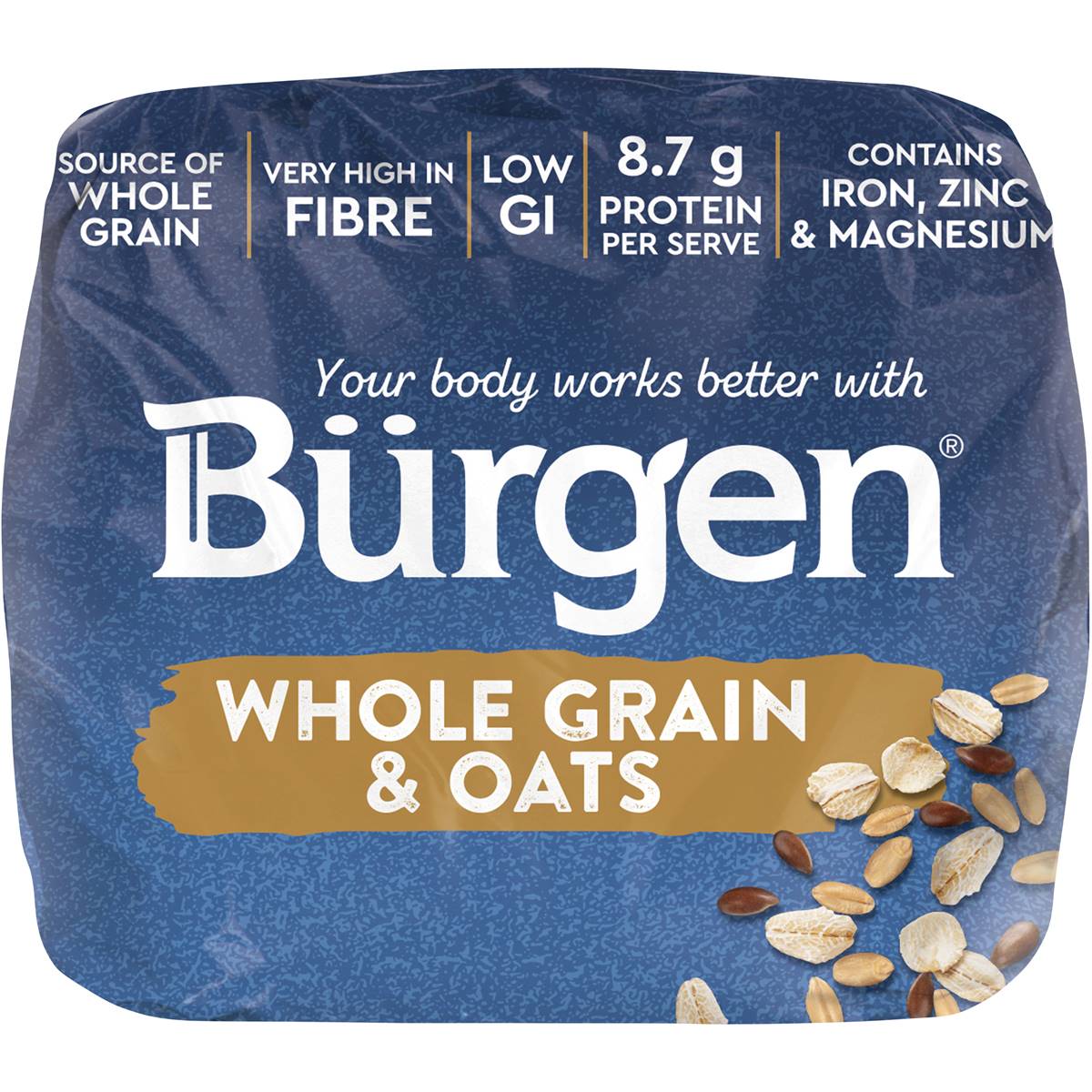 Bürgen Bread Wholegrain & Oats 700g Woolworths