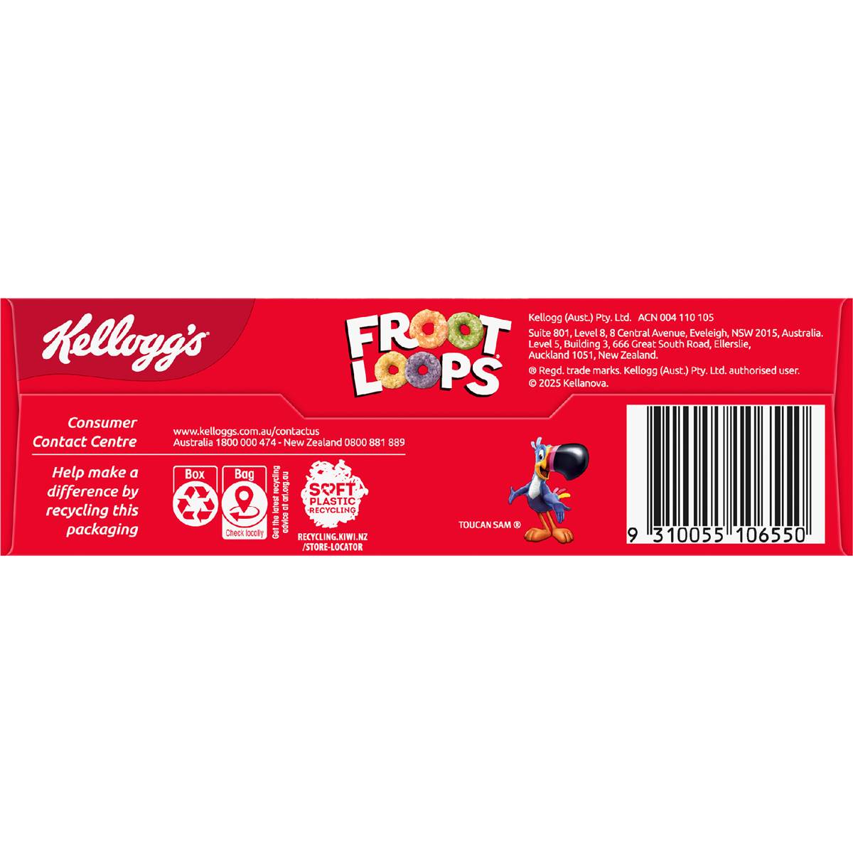 Kellogg's Froot Loops 25 Less Sugar 265g Woolworths