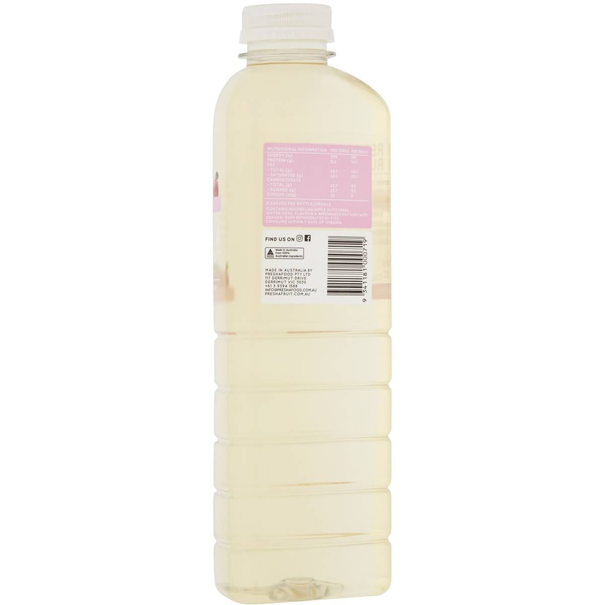 Preshafruit Cold Pressed Pink Lady Apple Juice 1l Woolworths