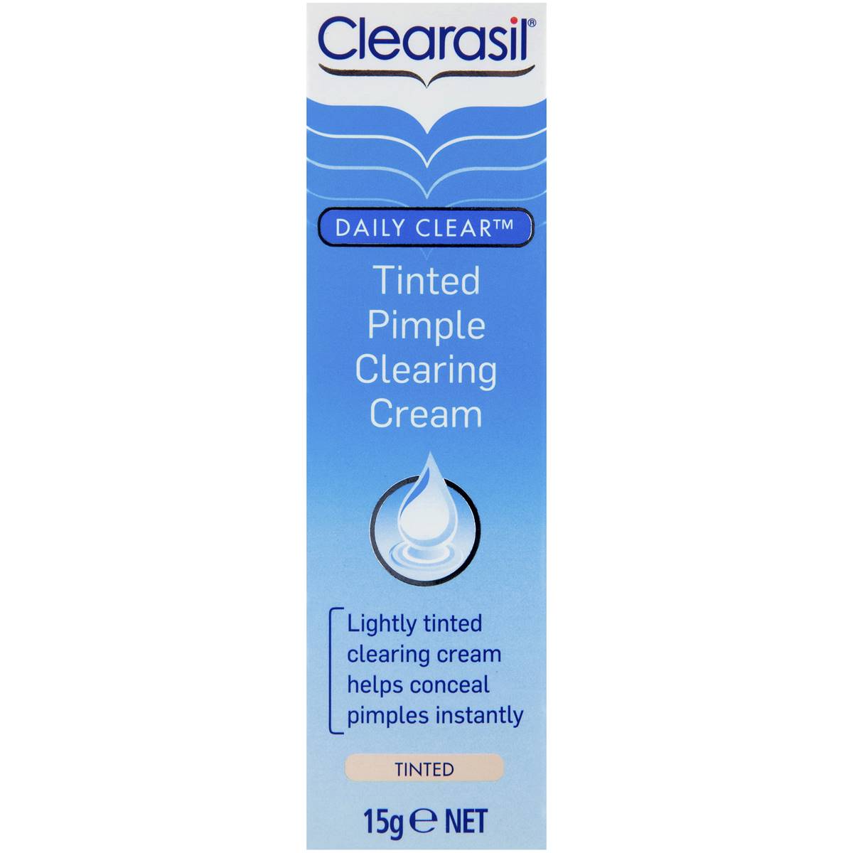 Clearasil Daily Clear Acne Treatment Tinted Pimple Clearing Cream 15g Woolworths 5700