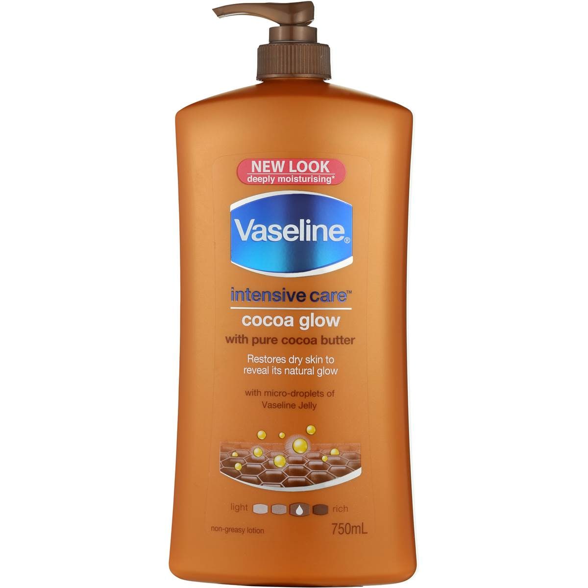 Vaseline Intensive Care Body Lotion Cocoa Glow 750ml Woolworths