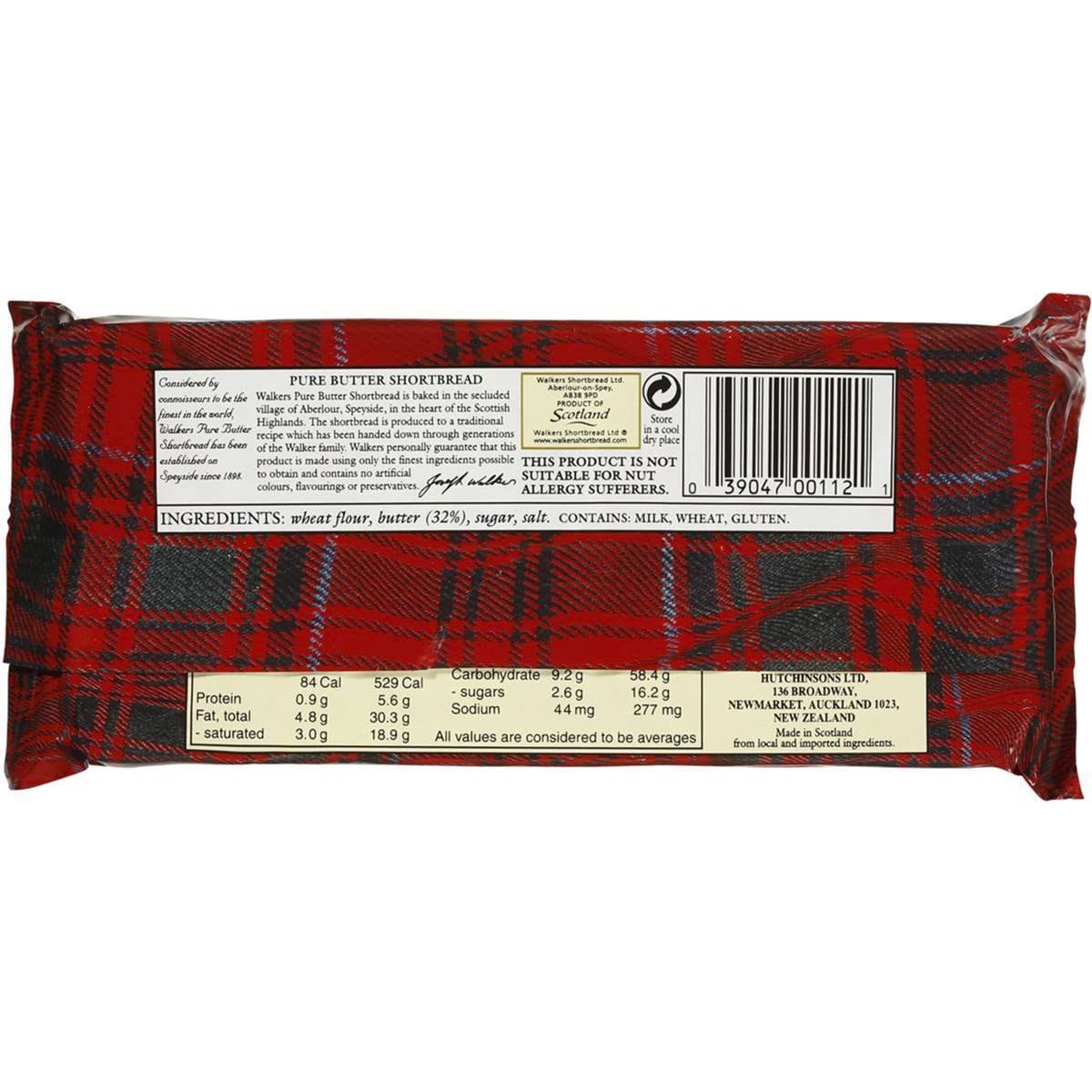 Walkers Shortbread Pure Butter 190g Woolworths