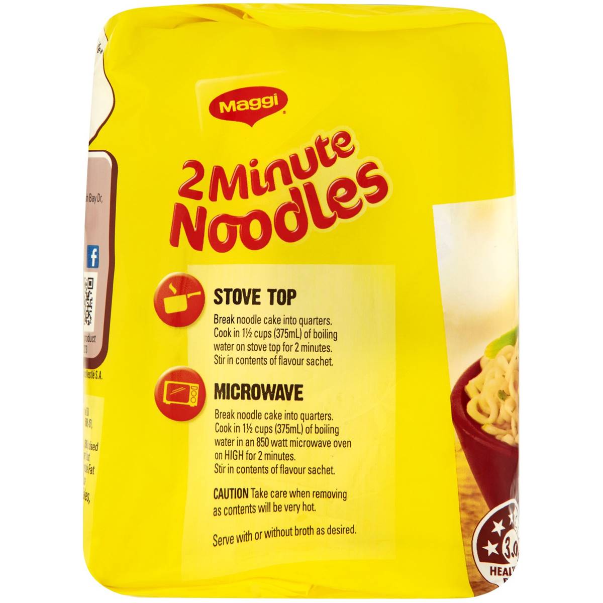 Maggi Beef 2 Minute Noodles 5pk X 74g | Woolworths