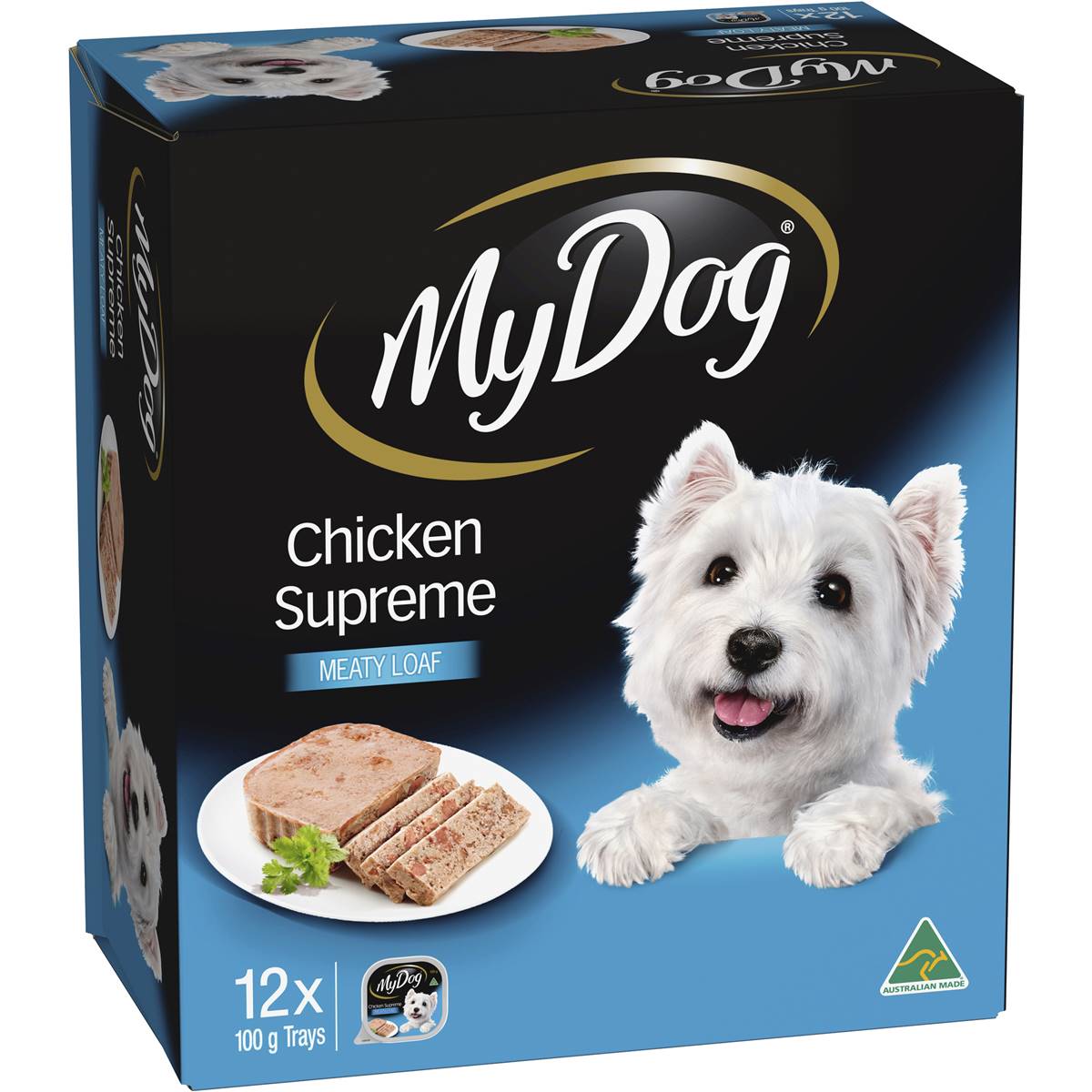 My Dog Chicken Supreme Loaf Classics Wet Dog Food Trays 100g X12 Pack