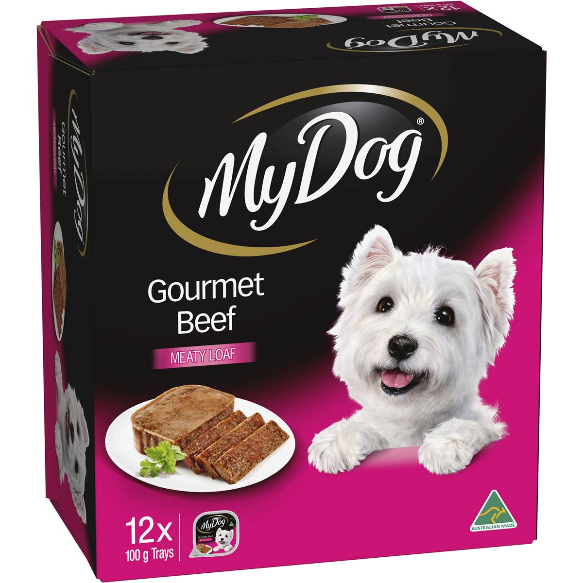 My Dog Gourmet Beef Loaf Classics Wet Dog Food Trays 100g X12 Pack ...