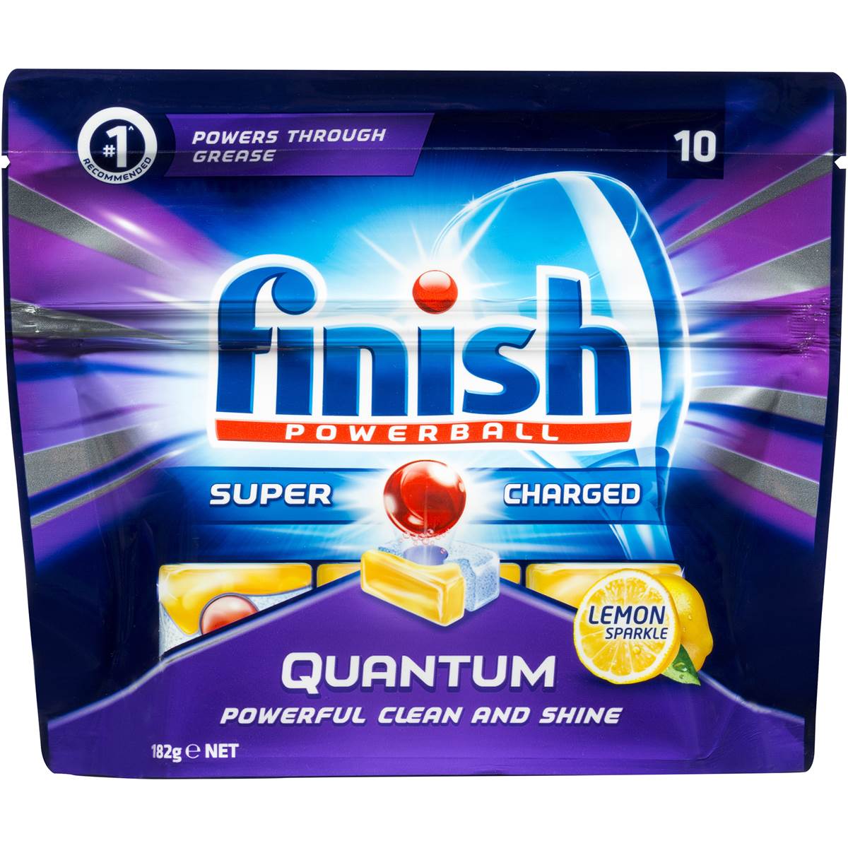 Finish Quantum Dishwashing Tablets Lemon 10pk Woolworths