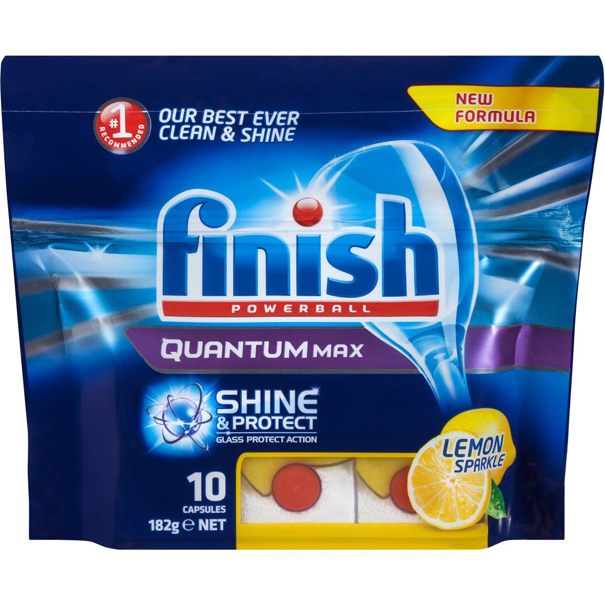 Finish Quantum Dishwashing Tablets Lemon 10pk Woolworths