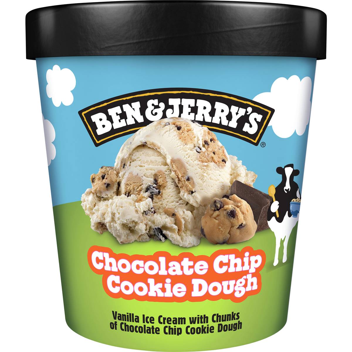 Ben & Jerry's Ice Cream Tub Chocolate Chip Cookie Dough 458ml | Woolworths