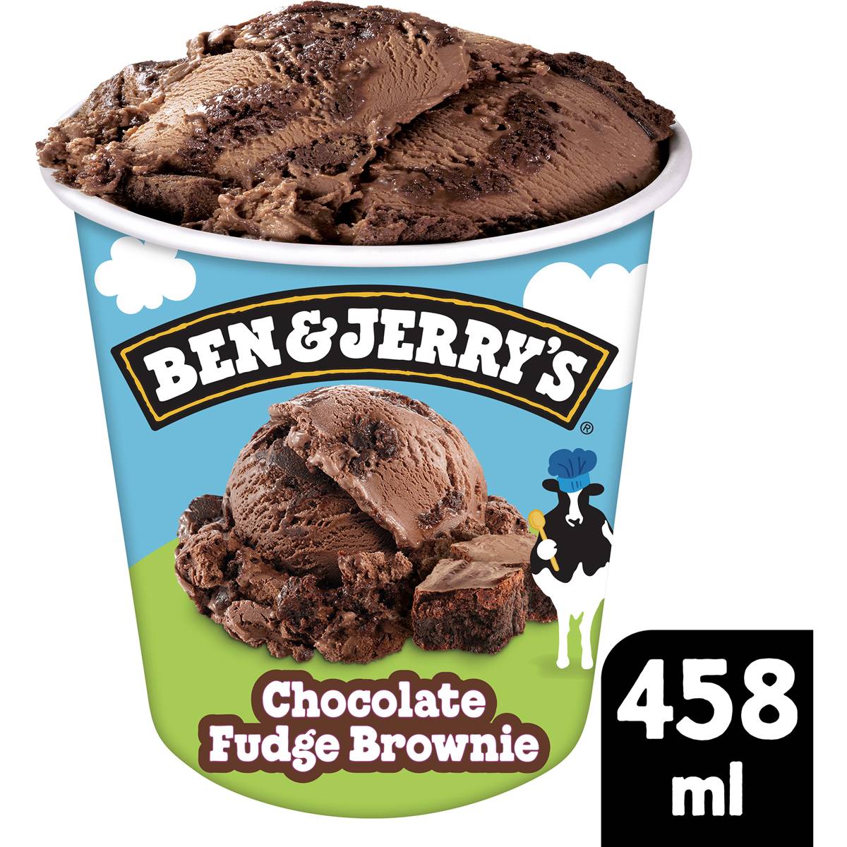 Ben & Jerry's Ice Cream Tub Chocolate Fudge Brownie 458ml | Woolworths