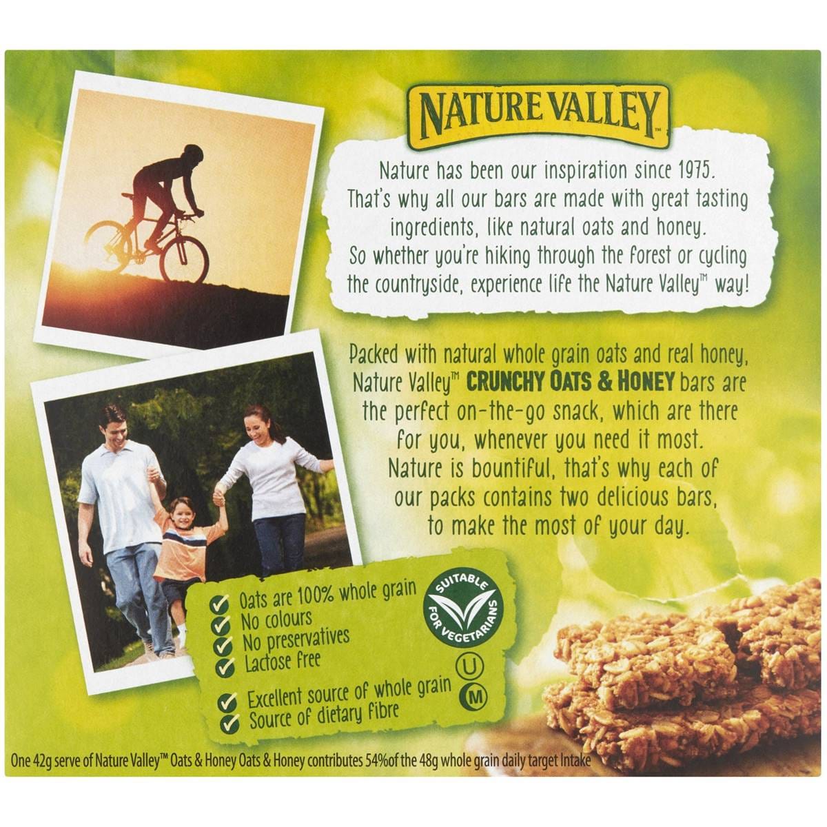 Nature Valley Crunchy Oats And Honey Bars 5 Pack Woolworths