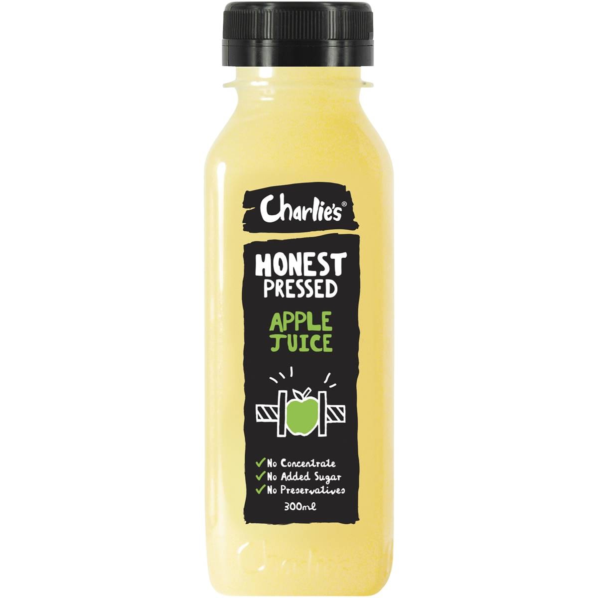 Charlies Honest Pressed Apple Juice Bottle 300ml Woolworths